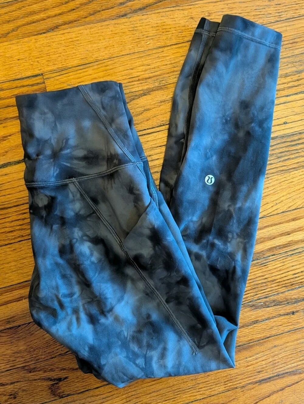 Lululemon Align Wonder Leggings Pants Pockets Women's 4 Gray Camo